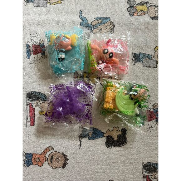 Powerpuff Girls vintage 2000 Subway Kids toys full set of 4 buttercup bubbles Ne - Picture 1 of 8
